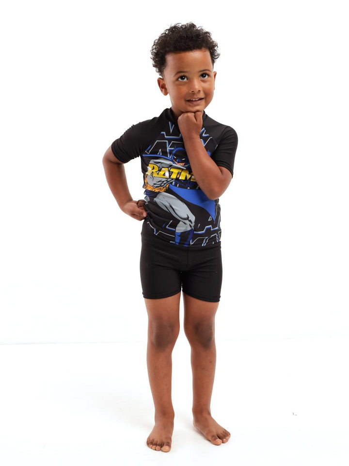 Pre-Boys 2 Piece Batman Swim Set - Black