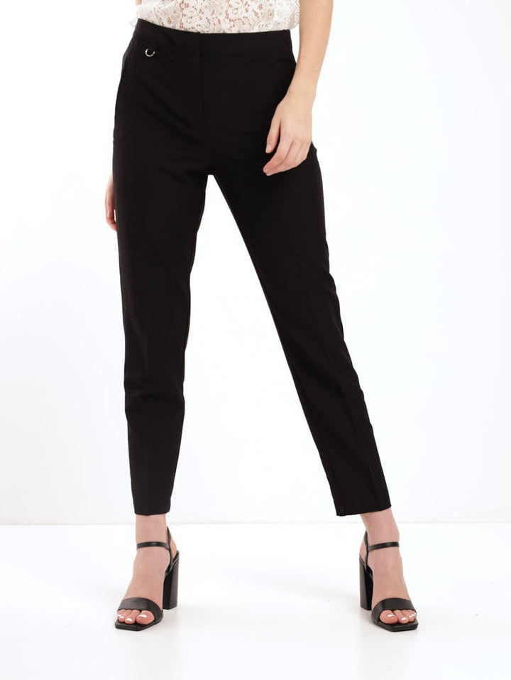 Ladies D-Ring Slim Leg Pant - Black