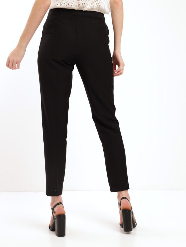 Ladies D-Ring Slim Leg Pant - Black