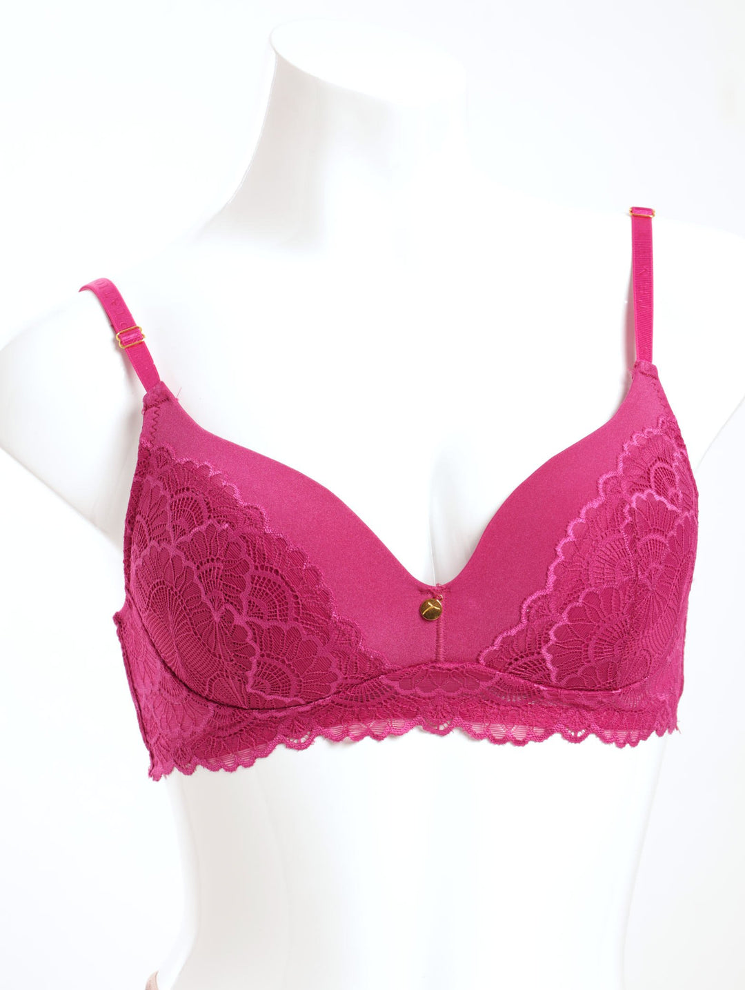 Ladies 2 Pack Wireless Bra Microfibre & Lace - Two-tone