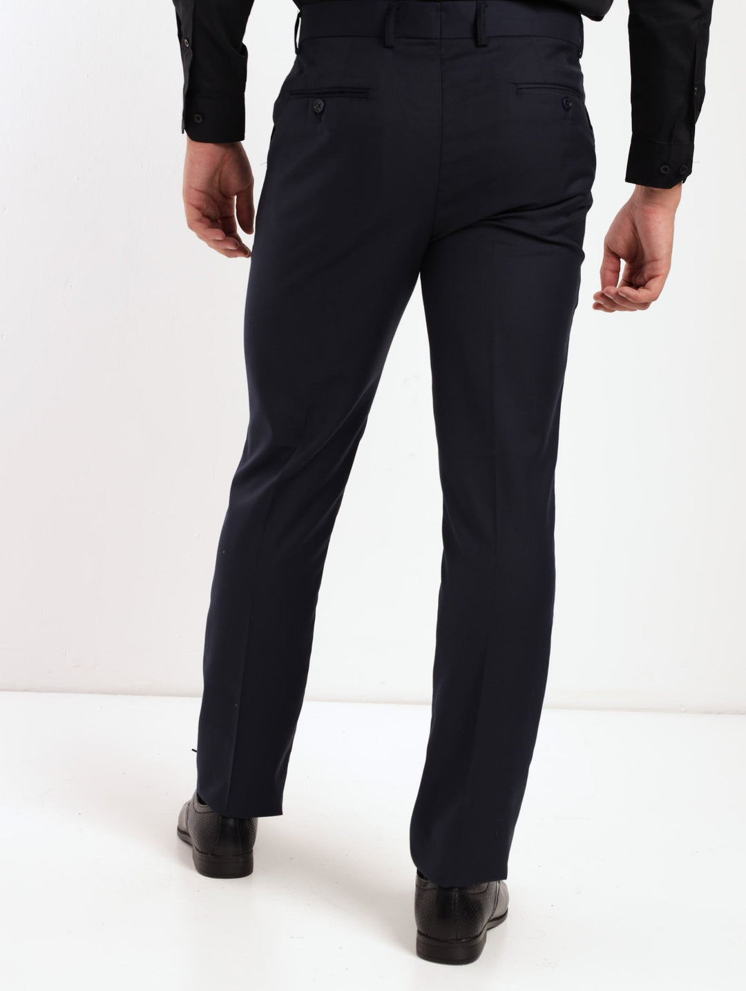 Men's Regular Viscose Blend Suit Trouser - Navy