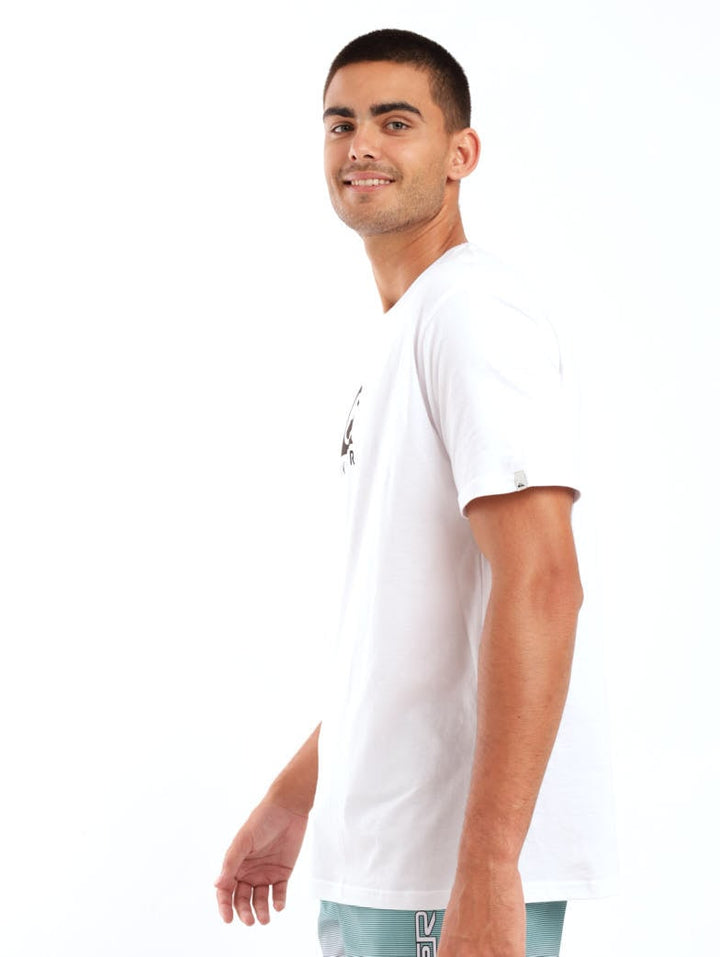 Men's Short Sleeve Comp Logo Tee - White