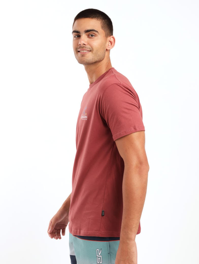 Men's Straight Up And Away Top - Burgundy