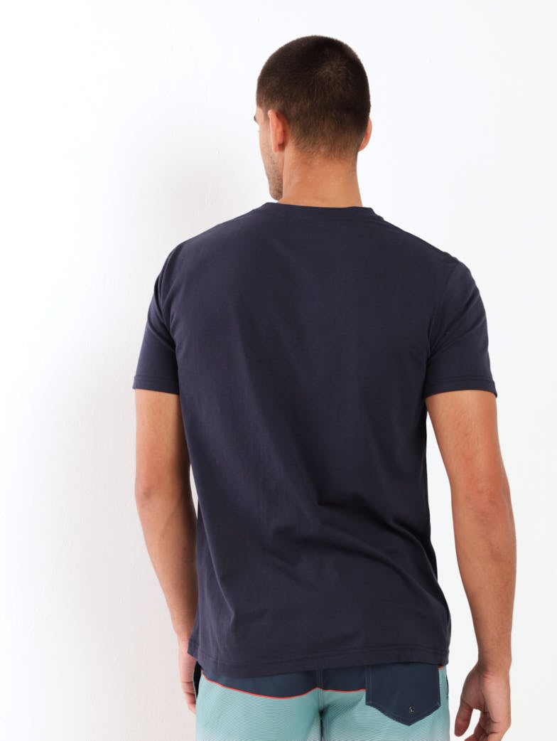 Men's Short Sleeve All Lined Up Top - Navy Blazer