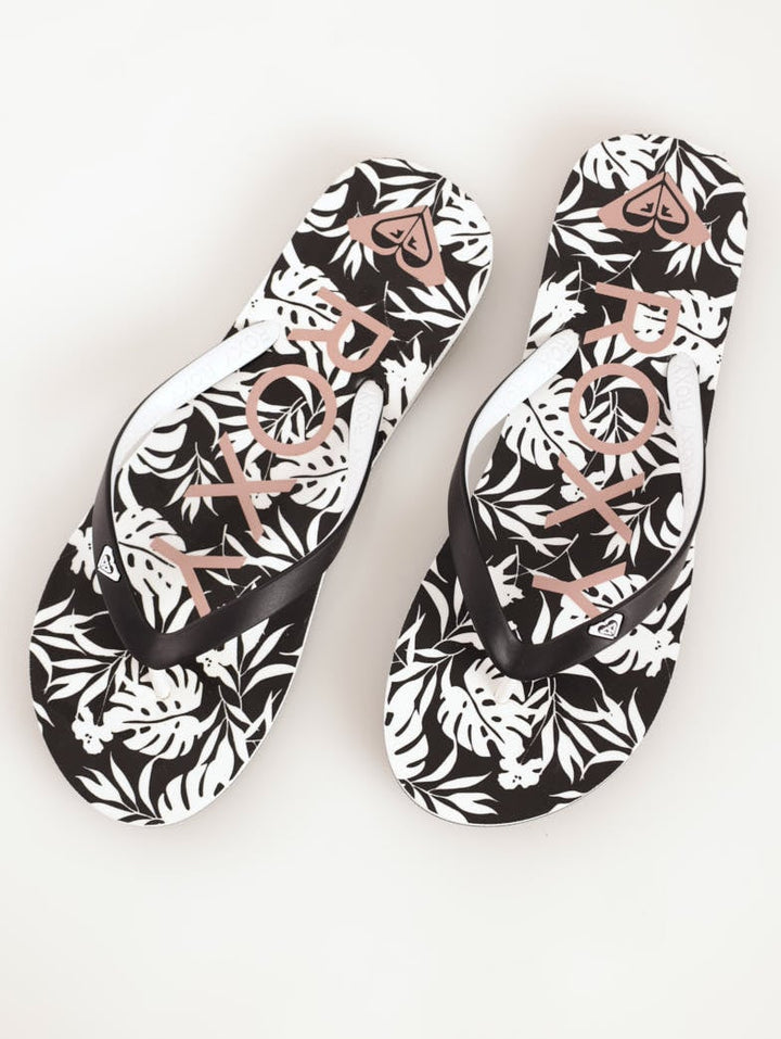 Ladies Tahiti VII Flip-Flop Sandal - Black/White