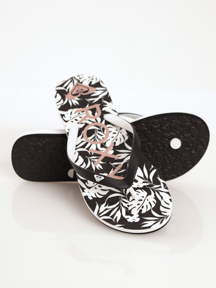 Ladies Tahiti VII Flip-Flop Sandal - Black/White