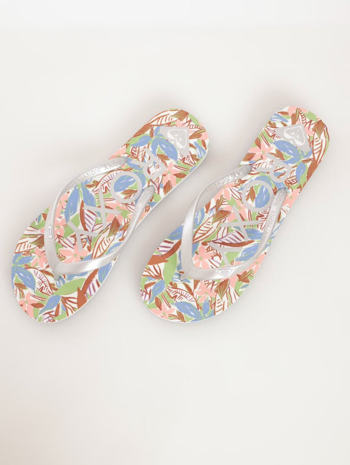 Ladies Tahiti VII Flip-Flop Sandal - White/Blue