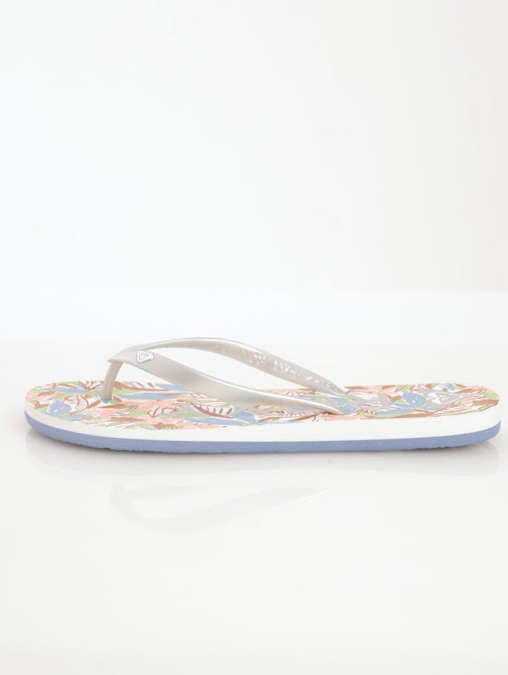 Ladies Tahiti VII Flip-Flop Sandal - White/Blue