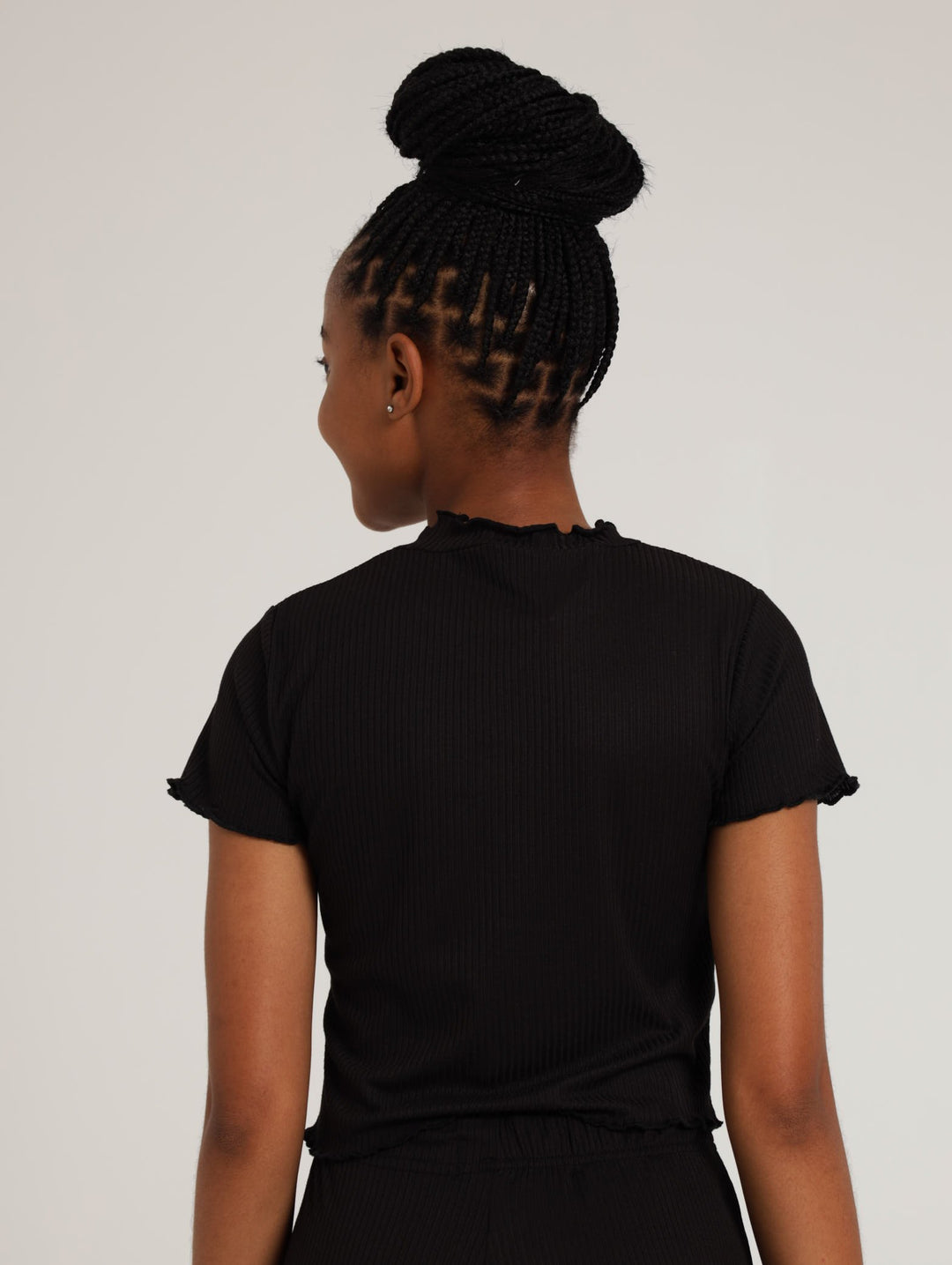 Ribbed Tee - Black