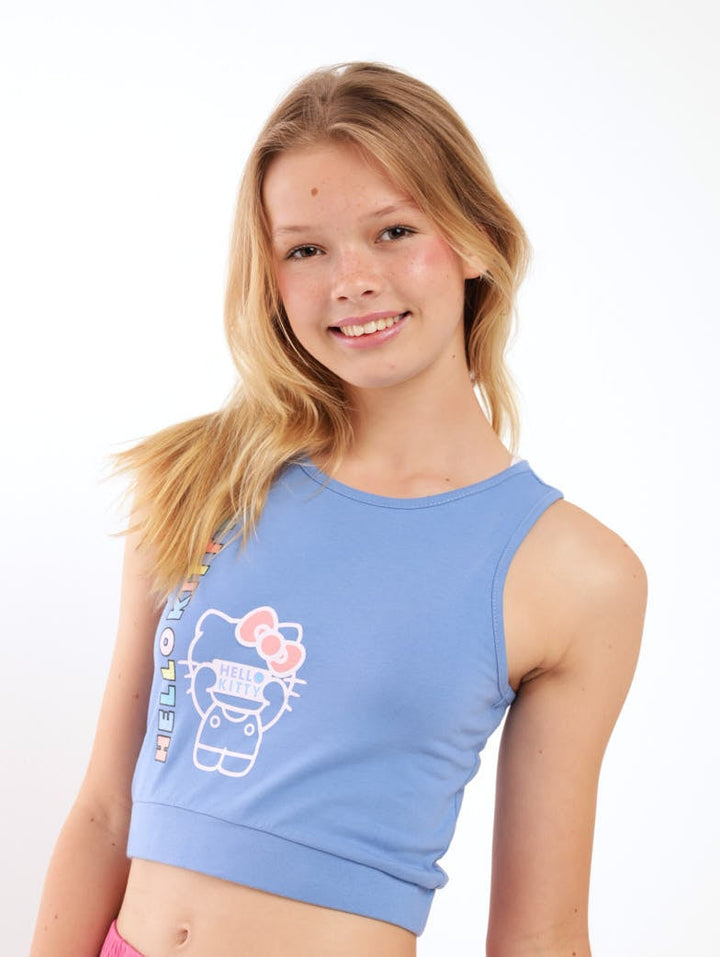 Girls Racer Vest - Blue