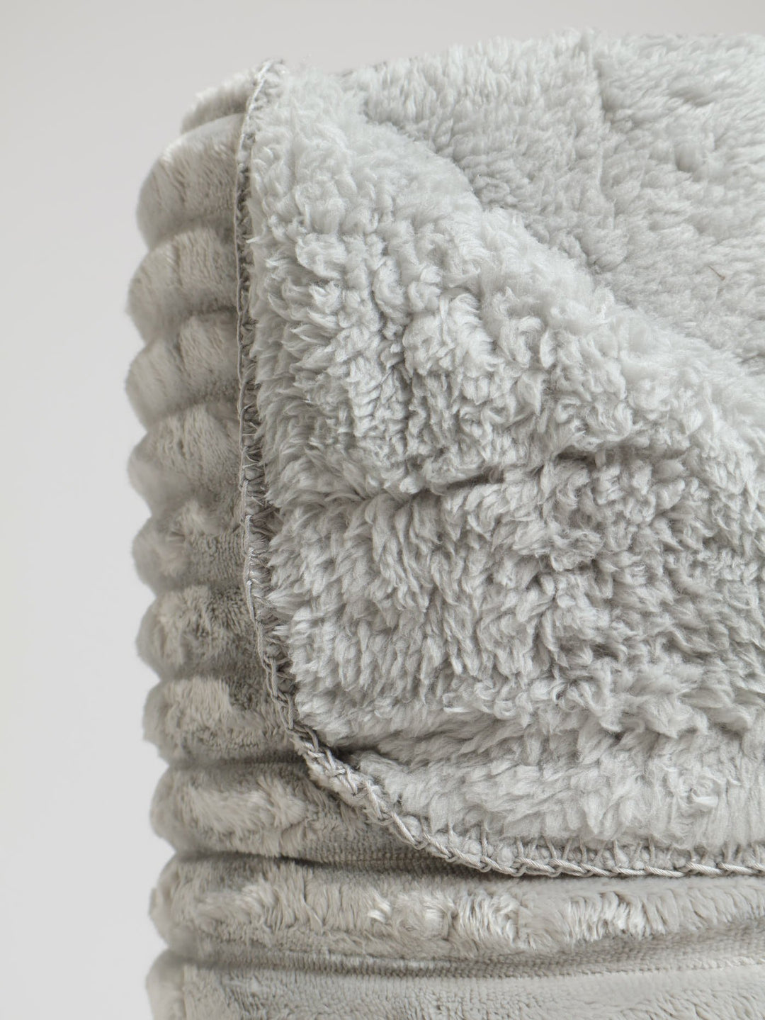 Chunky Rib Blanket 180x230cm - Grey