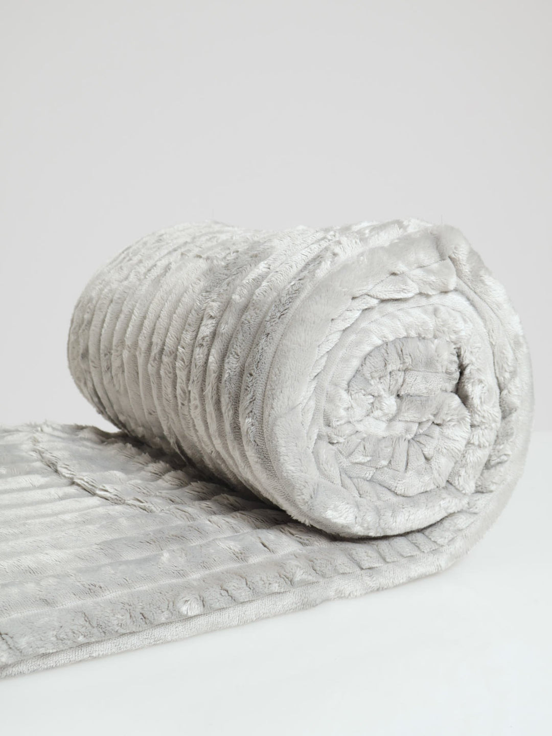 Chunky Rib Blanket 180x230cm - Grey