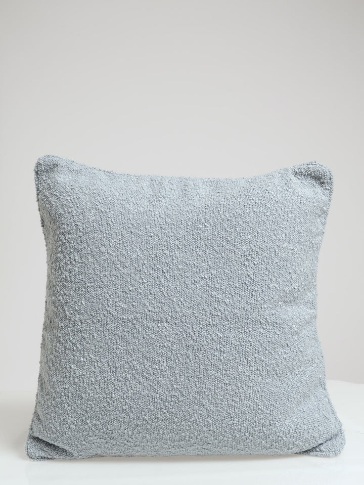 Boucle Scatter Cushion With Piping - Blue