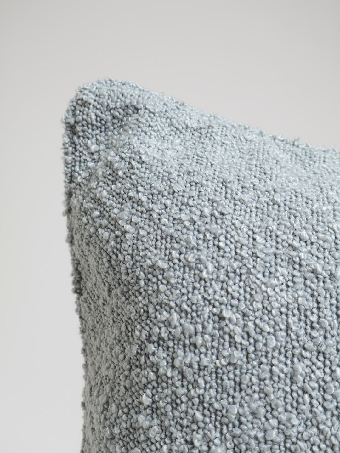 Boucle Scatter Cushion With Piping - Blue