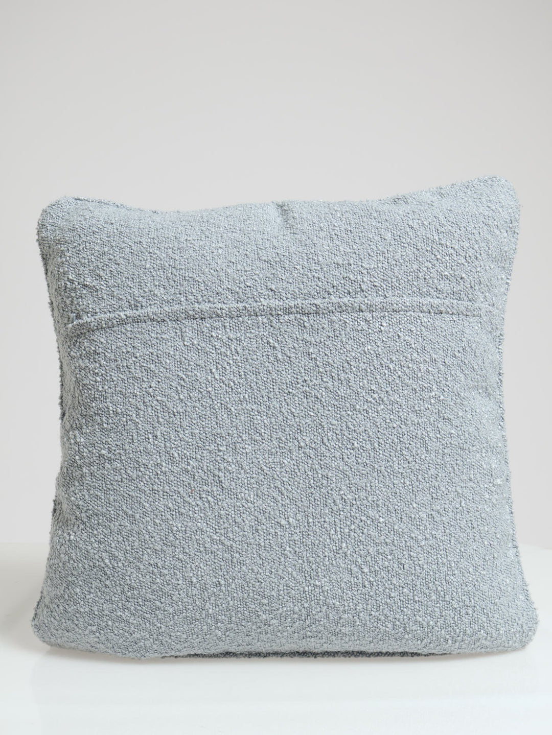 Boucle Scatter Cushion With Piping - Blue