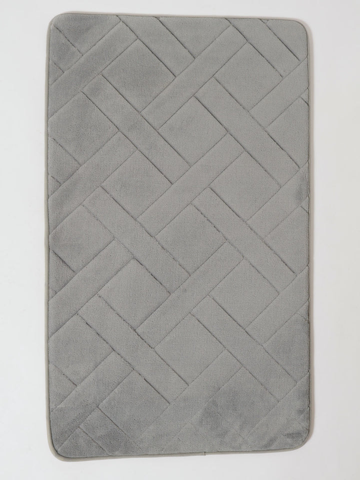 Embossed Memory Foam Mat 53x84cm - Grey