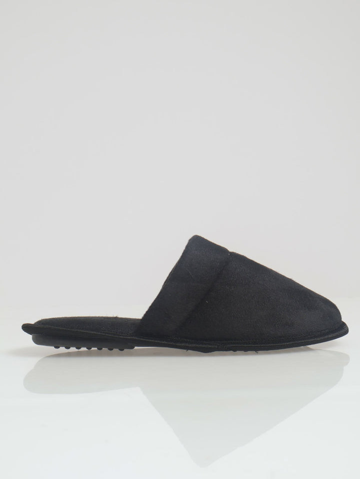 Basic Open Back Slipper - Black