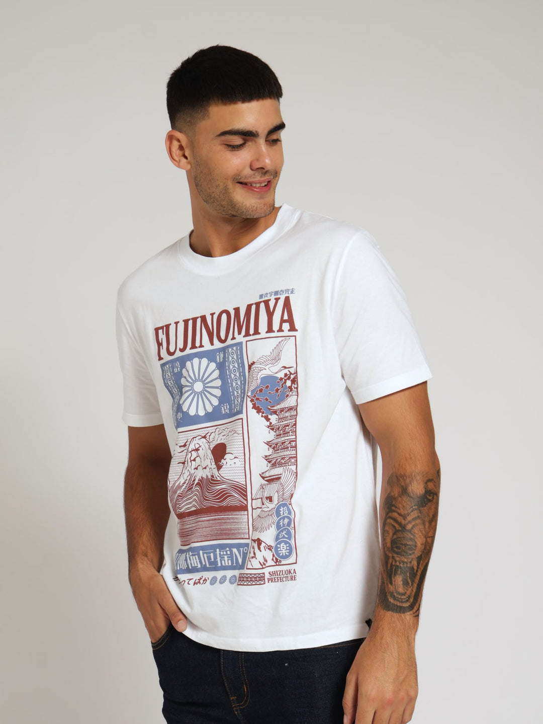 Mt Fujinomiya Tee - White