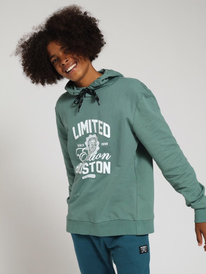 Boys Limited Fleece Hoody - Green