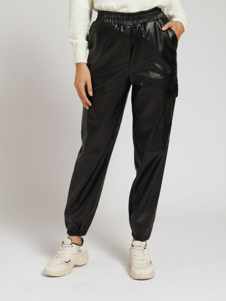 Pull On Pu Utility Jogger - Black