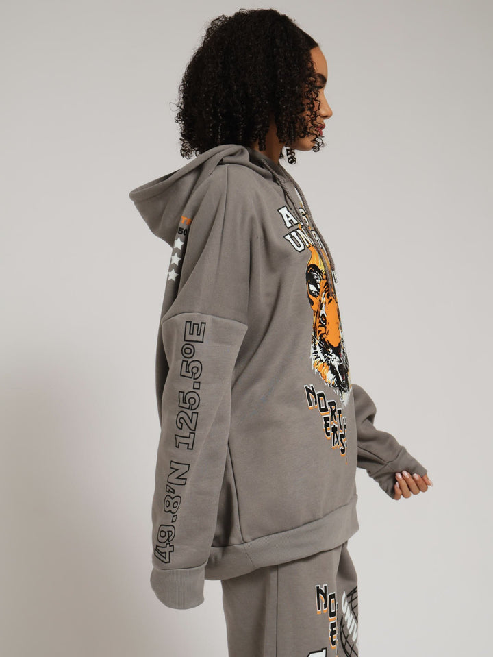 Tiger Hoody - Grey