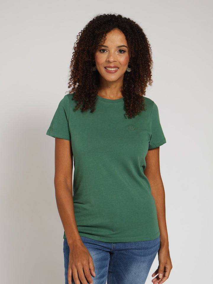 Core Embroidered Tee - Olive