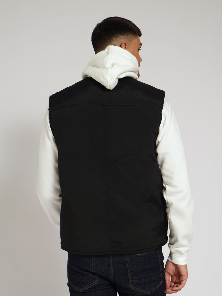 Utility Gilet Jacket - Black