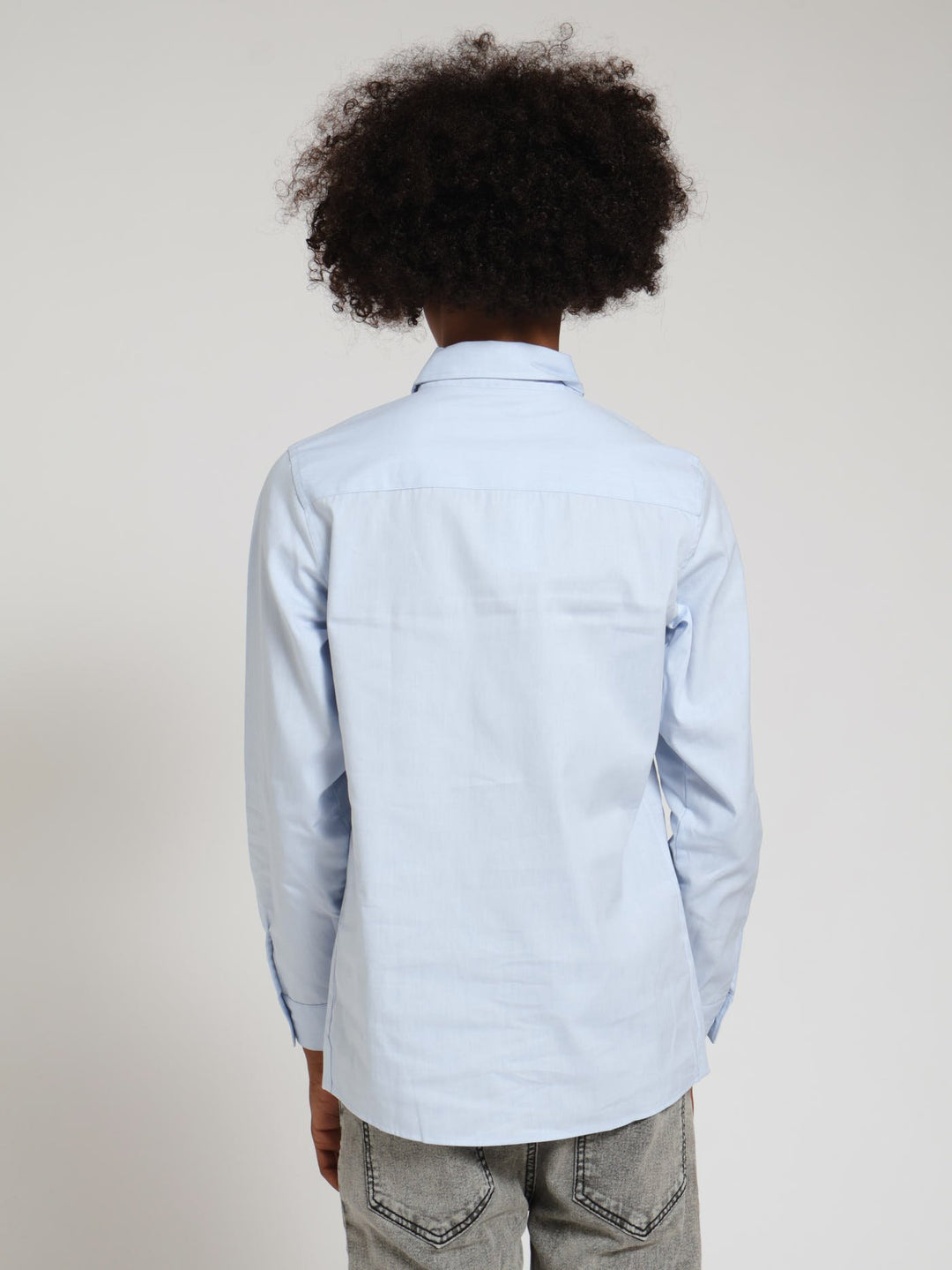 Boys Long Sleeve Oxford Shirts - White