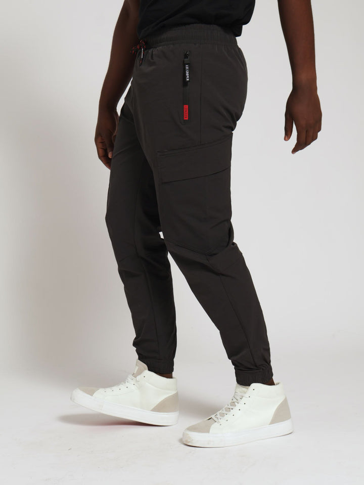 Anthony Slanted Reflective Pocket Pants - Charcoal