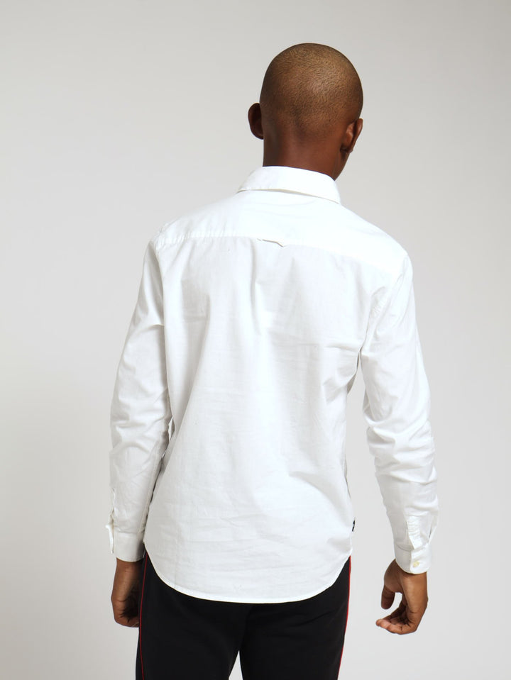 Boys Long Sleeve Shirt - White