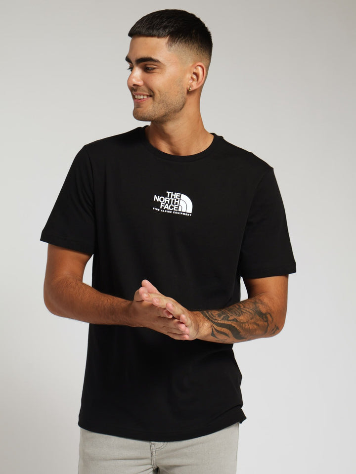 Fine Alpine Equipment Tee - Black