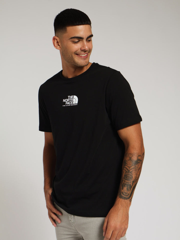 Fine Alpine Equipment Tee - Black