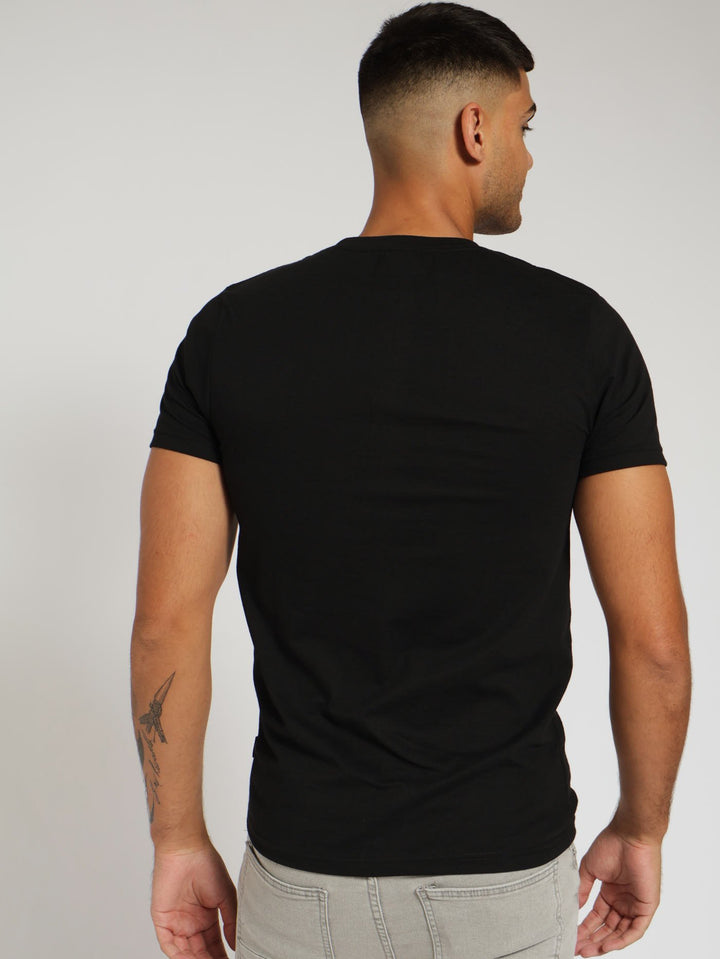 Basic Print Tee - Black