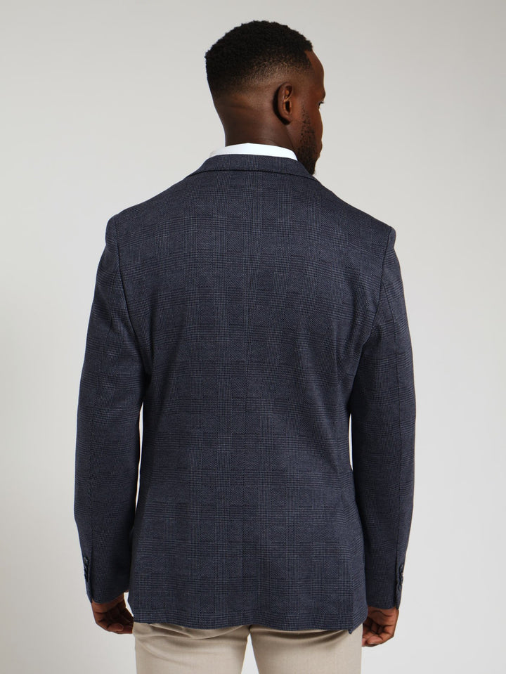 Check Blazer - Navy