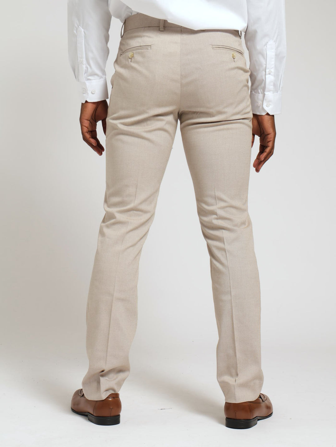 Twill Suit Trouser - Natural