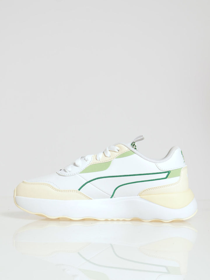 Runtamed Platform Blossom Sneaker - White/Green