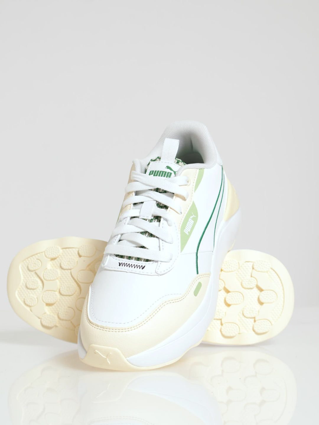 Runtamed Platform Blossom Sneaker - White/Green