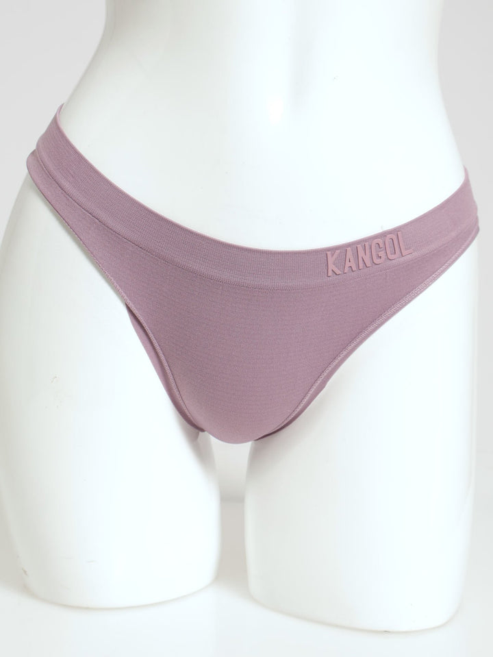 3 Pack Plain Seamless Thongs - Lavender Haze/Silver