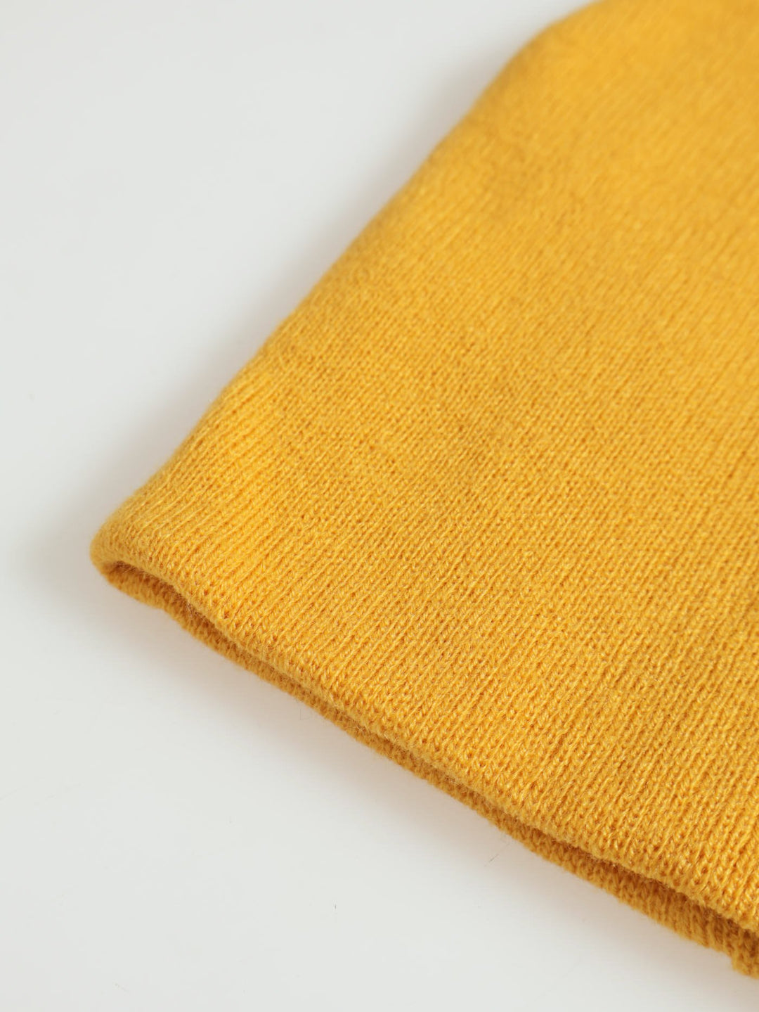 Micro Knit Beanie - Dark Yellow