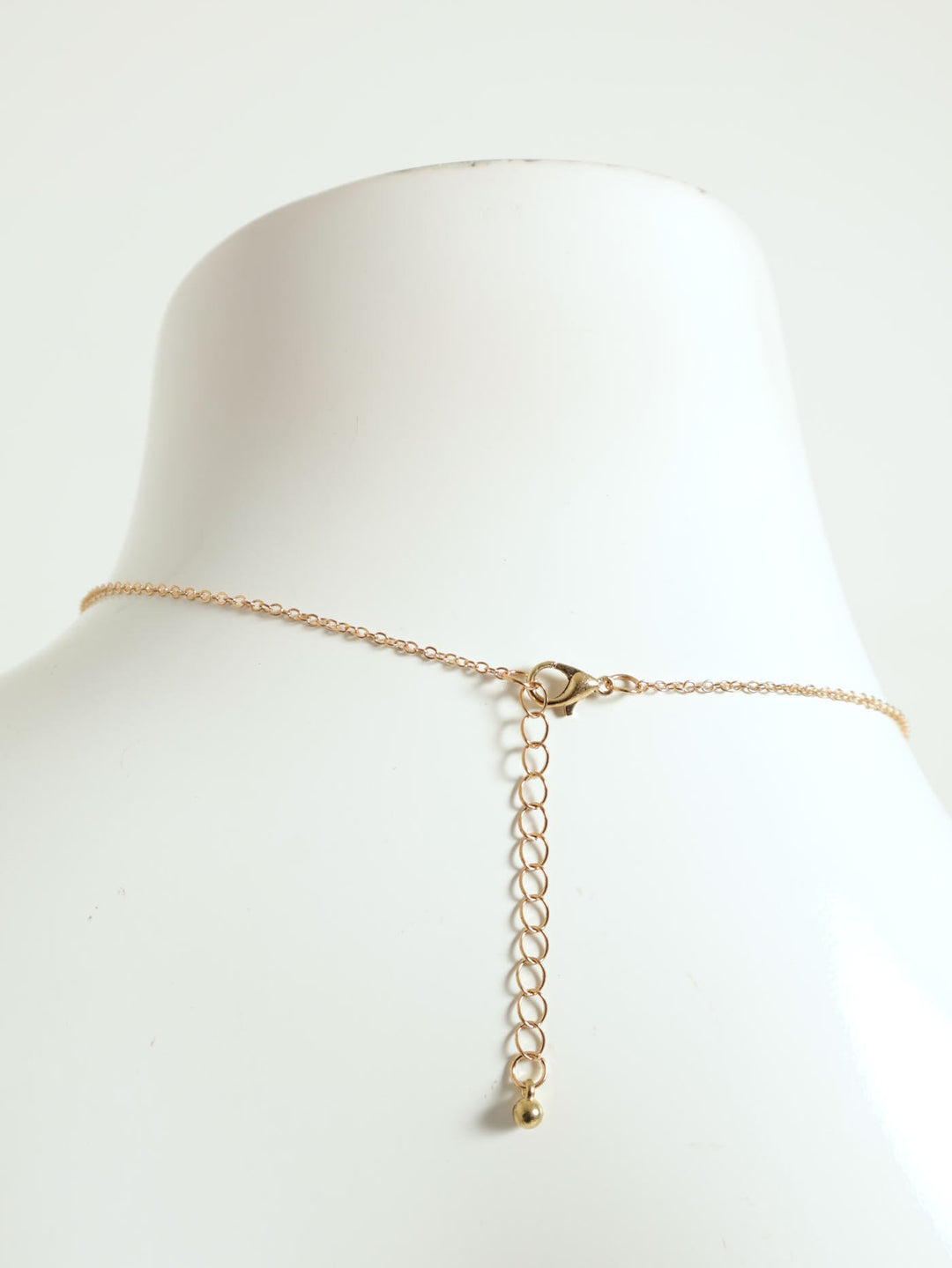 2 Pack Rectangle Stone Pendant & Earrings - Gold