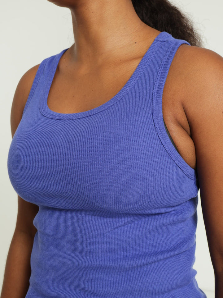 Ribbed Tank Top - Royal Blue