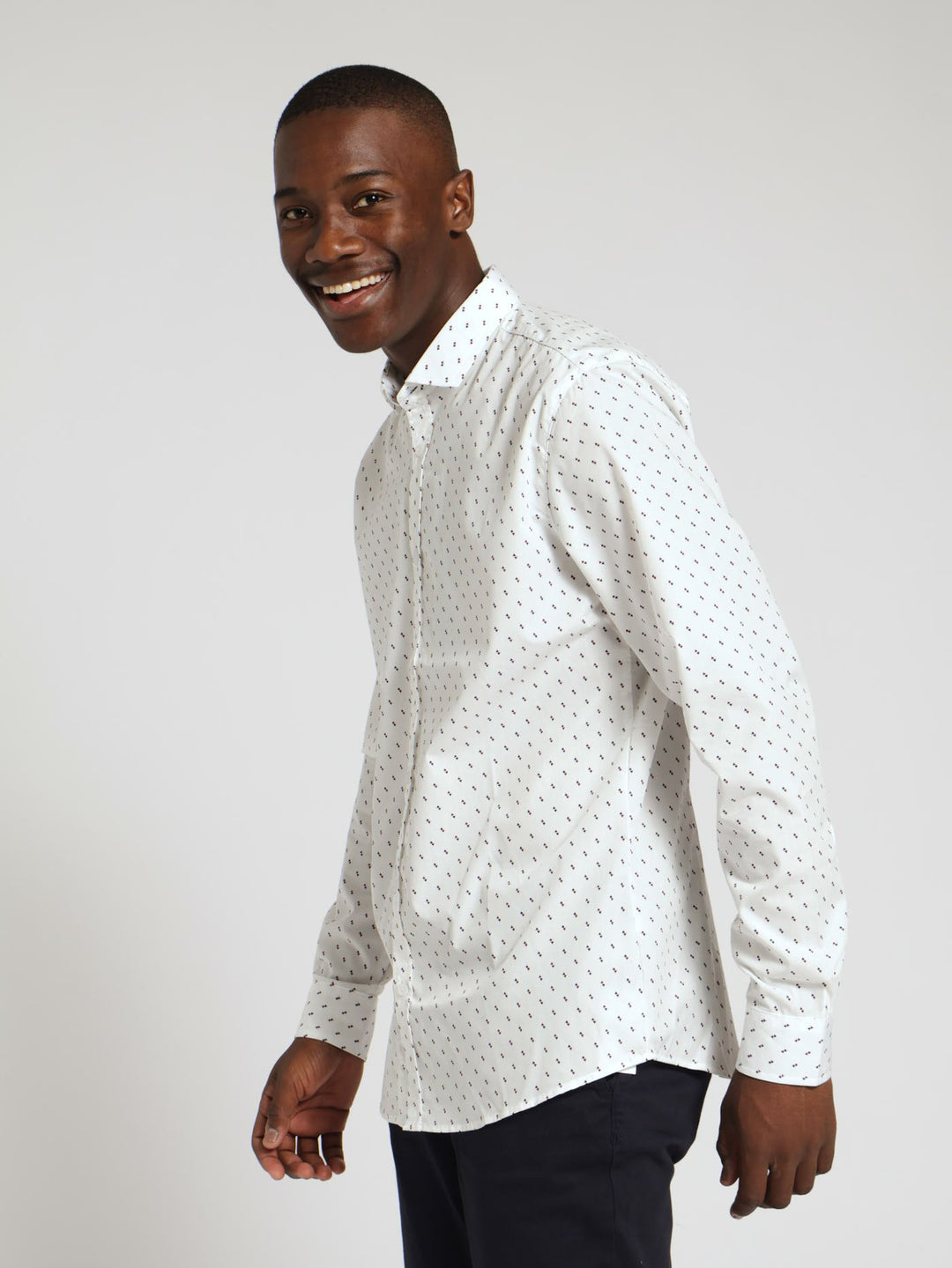 Premium Duo Geo Shirt - White