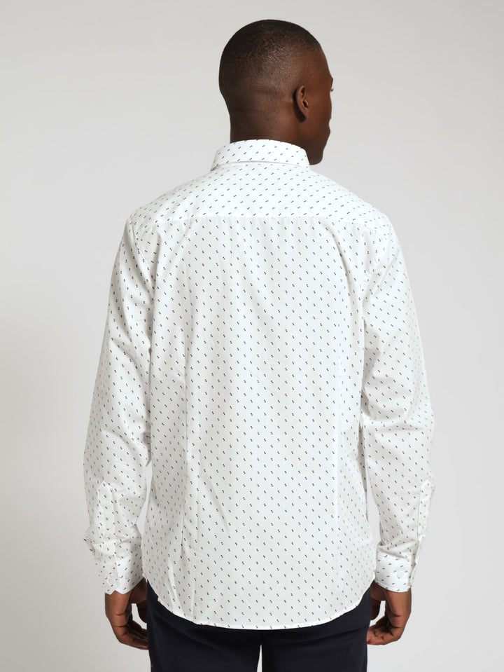 Premium Duo Geo Shirt - White