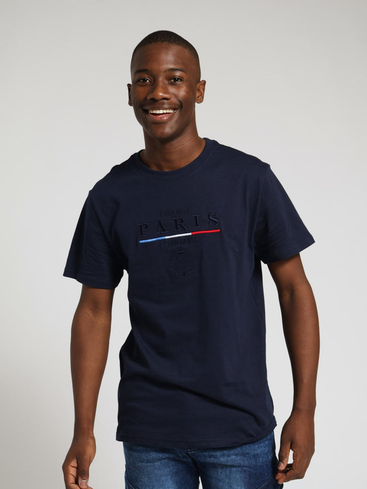 Embroidery City Tee - Navy