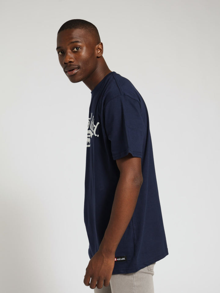 Script Logo Tee - Navy