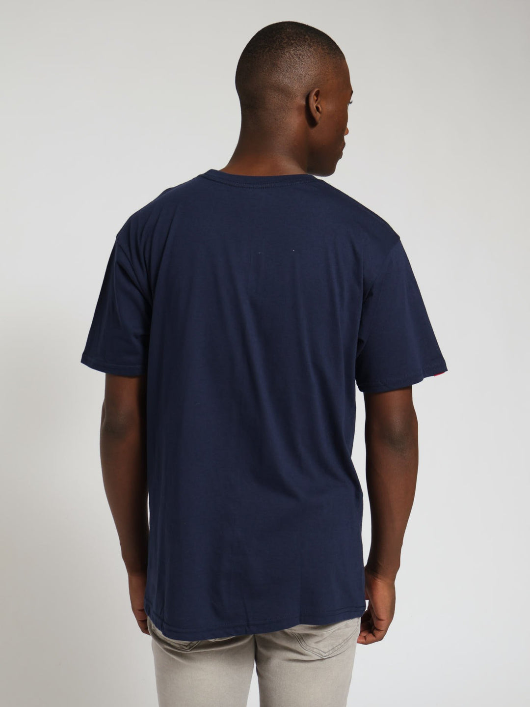 Puzzled Rhino Tee - Navy