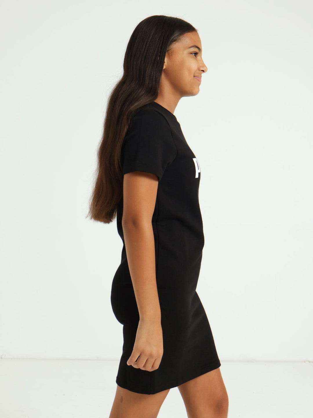 Girls Logo Dress - Black