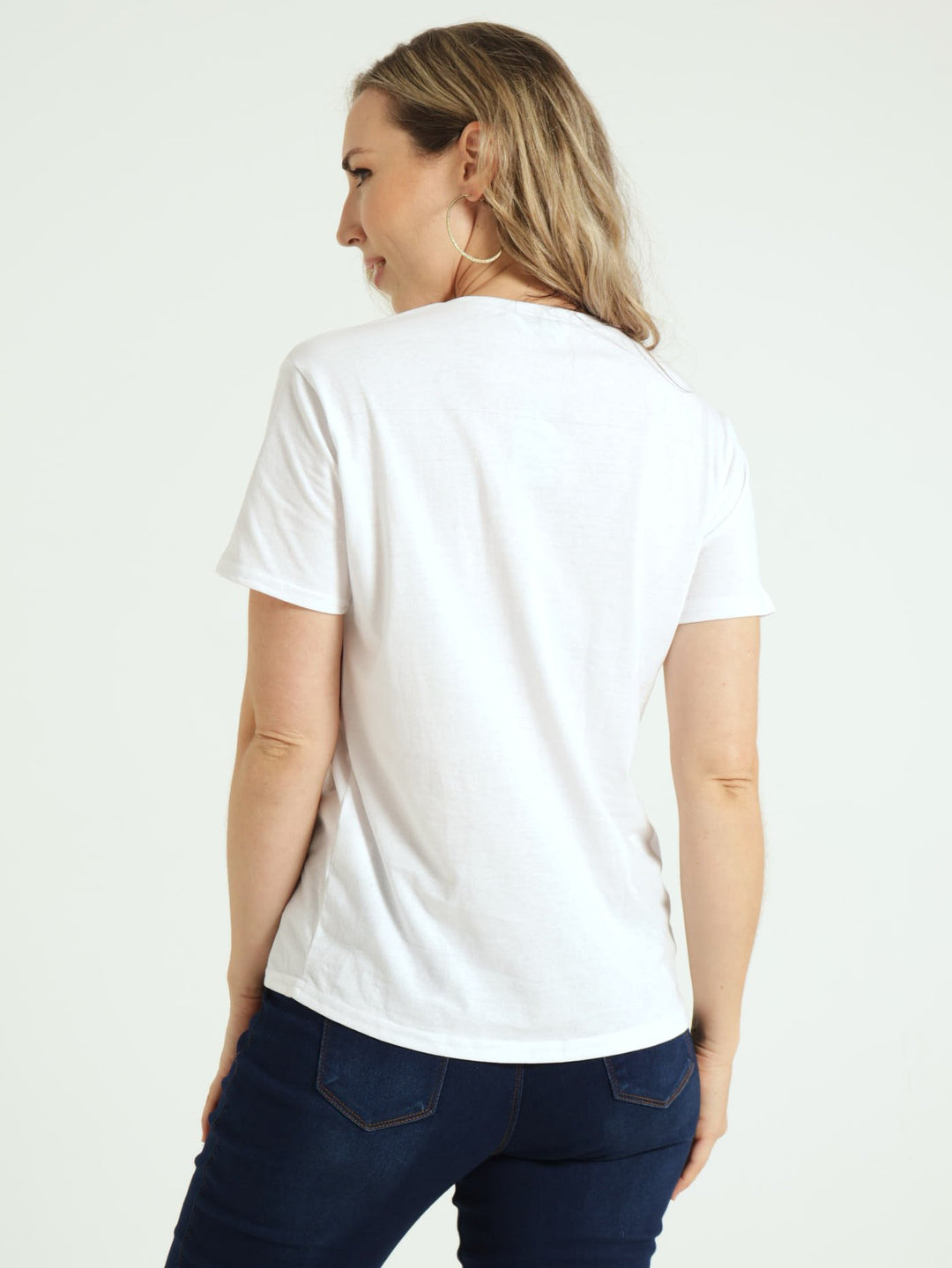 Embossed Powersuit Tee - White