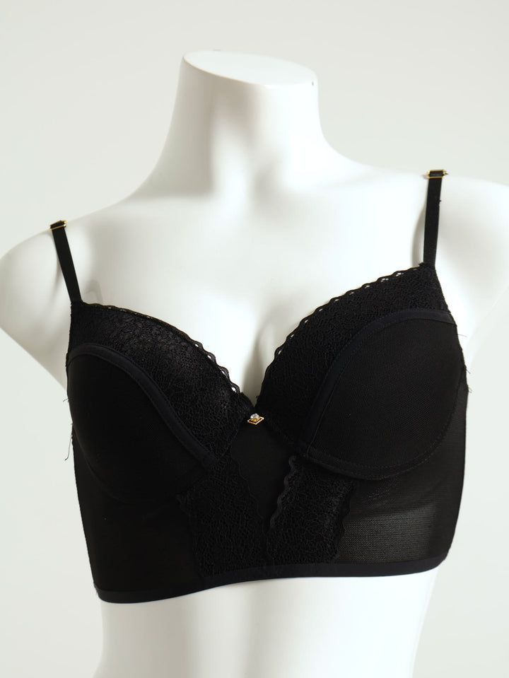 Longline Bra - Black