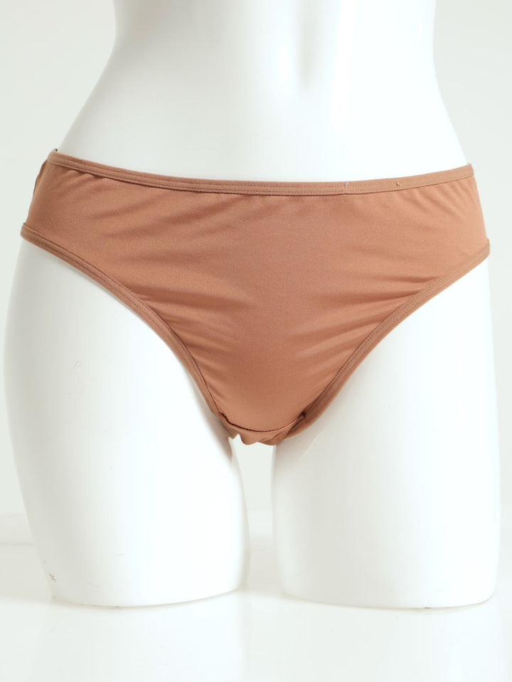 2 Pack Bikini Panties - Mocha/Black